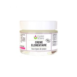 Crème Elémentaire Noisette, Jojoba, extrait d'Aloe vera BIO - 50 ml