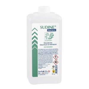 SUDINE® EQUIP’SPRAY - Désinfectant et désodorisant tous équipements - ECO - RECHARGE pour sprays 50 ml, 125 ml et 1L- Flacon 1L