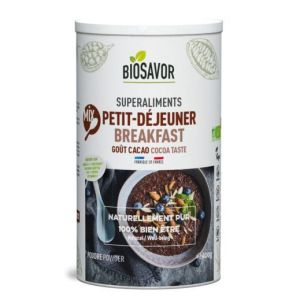 Biosavor Mix petit déjeuner goût Cacao poudre BIO - 400 g