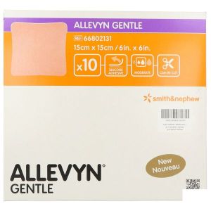 ALLEVYN GENTLE PANS 15*15CM 10 PANSEMENT BOITE