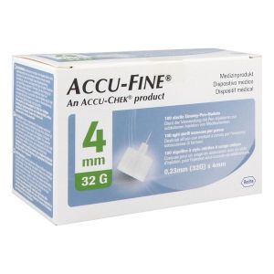 ACCU-FINE Aiguille pour stylo injecteur, G32, 4 mm, bt 100