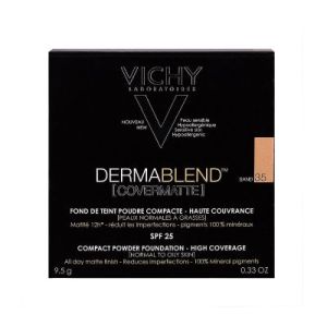Vichy Dermablend Covermatte Poudre Compacte Haute Couvrance Teintee N 35 9,5 G 1