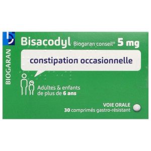Bisacodyl Biogaran Conseil 5 Mg Comprime Gastro-Resistant B/30