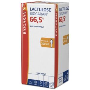 Lactulose Biogaran 66,5 % Solution Buvable 200 Ml En Flacon