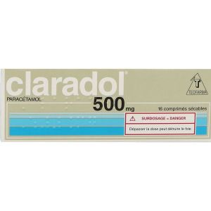 CLARADOL Comprimé sécable 500 mg, boîte 16