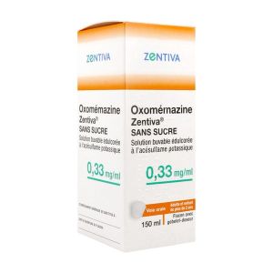 OXOMEMAZINE ZENTIVA SANS SUCRE Solution buvable 0,33 mg/ml, flacon 150 ml avec gobelet doseur