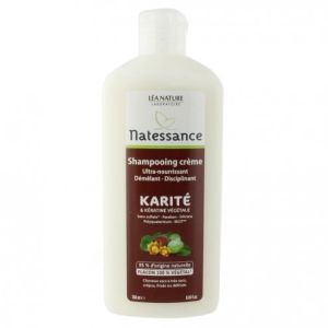 Natessance Shampooing crème ultra-nourrissant, Karité et Kératine végétale - 250 ml