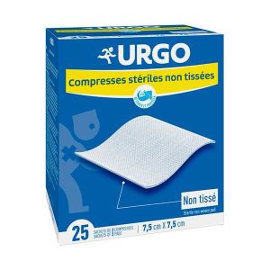 Urgo Compresse Non Tissee Sterile 7,5*7,5Cm Boite 25