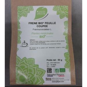 FRENE BIO FEUILLE COUPEE IPHYM Feuille de frêne bio, coupée, vrac, sac 50 g