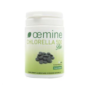 OEMINE CHORELLA 500 Comprimé, complément alimentaire à base d'algue chlorella, pot 60