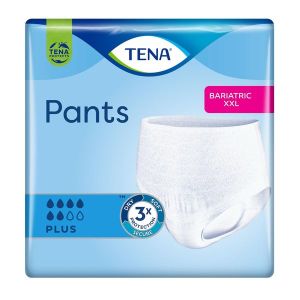 TENA PANTS PROSKIN BARIATRIC PLUS Sous vêtement absorbant jetable, sans latex, pour incontinence urinaire, XXLarge, sachet 12