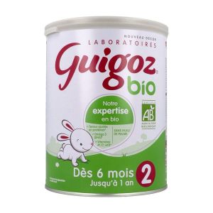 GUIGOZ 2 BIO Lait de suite pour nourrisson 2ème âge, bt 800 g