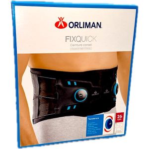 Orliman Ceinture Corset Fixquick Attelle Noir Unique 1