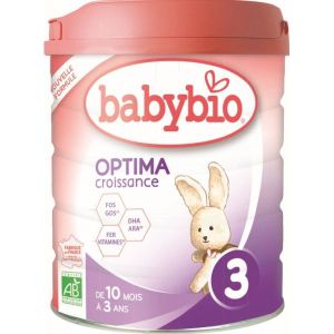 Babybio Lait 3ème âge Optima 3 de 10 à 36 mois Bio - 800 g