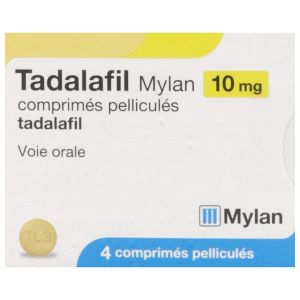 MYLAN TADALAFIL 10 MG BOITE DE 4 COMPRIMES