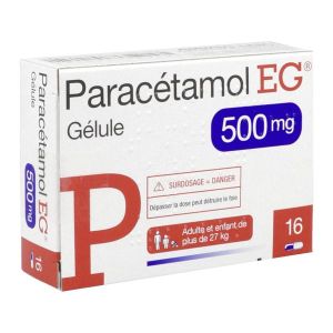 PARACETAMOL EG Gélule 500 mg, boîte 16