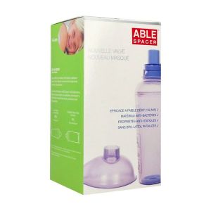 ABLE SPACER 2 Chambre d'inhalation avec masque pédiatrique, unité