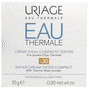 URIAGE EAU THERMALE CREME D'EAU COMPACTE TEINTEE SPF 30 Crème d'eau compacte teintée, SPF 30, boîtier 10 g
