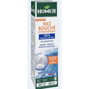 HUMER NEZ BOUCHE SPRAY NASAL SOLUTION HYPERTONIQUE LIQUIDE FLACON 50 ML 1