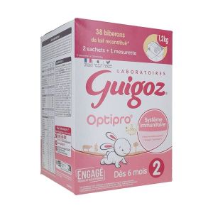 GUIGOZ OPTIPRO 2 (1 BOITE DE 2 SACHETS DE 600G) POUDRE 1200 G 1