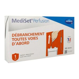 MEDISET PERFUSION SET DE DEBRANCHEMENT Set de débranchement de perfusion, voie centrale ou IV périphérique, unité