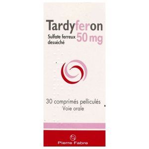 TARDYFERON Comprimé pelliculé 50 mg, boîte 30