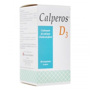 CALPEROS D3 (cholécalciférol carbonate de calcium) comprimés à sucer B/60