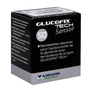 Glucofix Tech Sensor (Pour Tech & Tech 2K) Bandelette 50