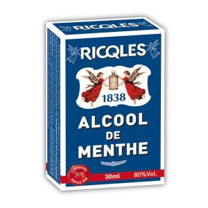 Ricqles Alcool De Menthe Complement Alimentaire Solute Flacon 30 Ml 1