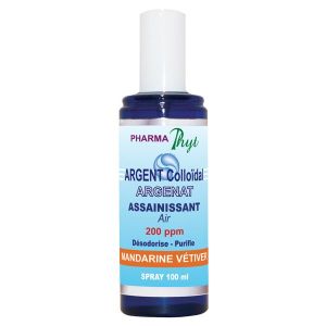 Pharmaphyt Argent colloïdal Assainiss'air Mandarine Vetiver - 100 ml