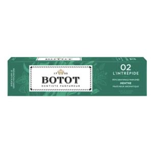 BOTOT L'INTREPIDE 02 PATE DENTIFRICE PARFUMEE Pâte dentifrice parfumée à la menthe (vert), tube 75 ml