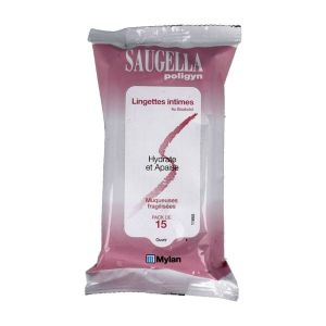 Saugella Poligyn 15 Lingettes Intimes