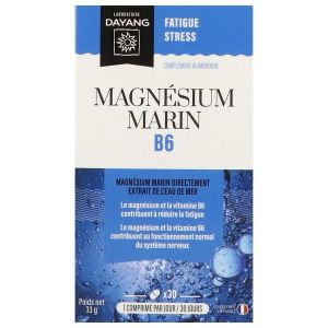 DAYANG COMPRIME MAGNESIUM MARIN B6 Comprimé, complément alimentaire à base de magnésium marin et vitamine B6, bt 30