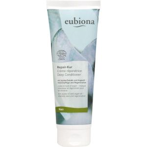 Eubiona - Crème réparatrice cheveux jojoba et huile d'argan Bio 125 ml