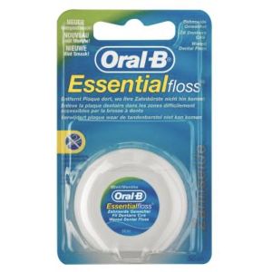 ORAL-B ESSENTIALFLOSS Fil dentaire ciré et mentholé 50 mètres, unité