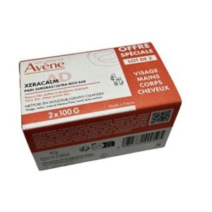 XERACALM AD PAIN SURGRAS Pain dermatoloique surgras AntiDémangeaison, pain 100 g x 2