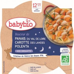 Babybio Bonne nuit Panais + carottes et polenta Bio - dès 12 mois - 230g