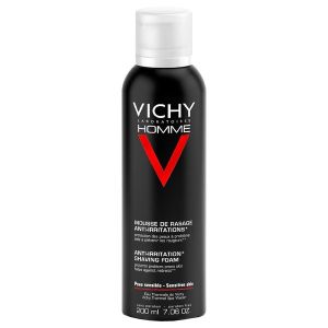 VICHY HOMME MOUSSE A RASER ANTIIRRITATIONS Mousse à raser antiirritation au calcium dermoassimilable réparateur, aérosol 200 ml