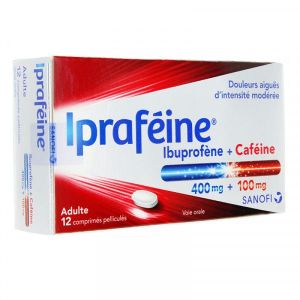 IPRAFEINE 400 mg/100 mg comprimé pelliculé B/12