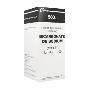 BICARBONATE DE SODIUM COOPER Solution pour perfusion 1,4 %, boîte 1 flacon 500 ml