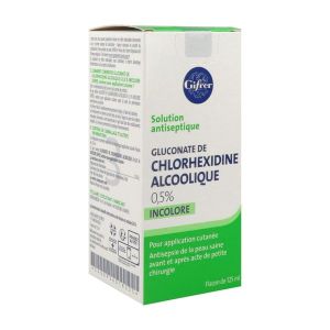 Gluconate De Chlorhexidine Alcoolique A 0,5 % Incolore Gifrer Solution Pour Application Cutanee 1 Flacon(S) Polyethylene Haute Densite (Pehd) De 125 M