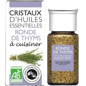 Aromandise Cristaux d'huiles essentielles Ronde de Thyms - flacon 10 g