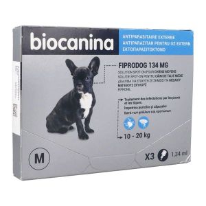 Fiprodog 134Mg Solution Spot-On Pour Chiens Moyens Pipette 1,34 Ml 3