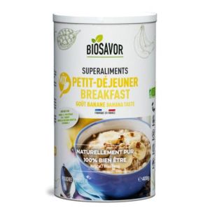 Biosavor Mix petit déjeuner goût Banane poudre BIO - 400 g