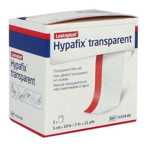 HYPAFIX TRANSPARENT Film adhésif transparent, 10 m x 5 cm (ref. 72378-09000-00), unité