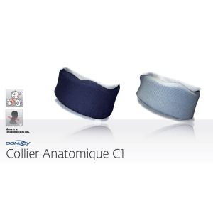 Donjoy Collier Cervical C1 Anatomique Hauteur 9,5 Cm Bleu Taille T2 1