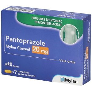 Pantoprazole Mylan Conseil 20 Mg Comprime Gastro-Resistant B/7
