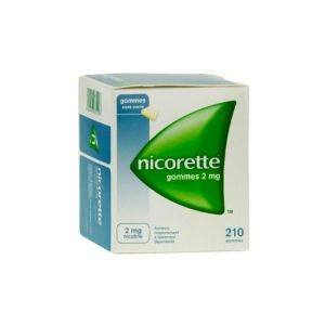 Nicorette 2 Mg Sans Sucre (Nicotine) Gommes A Macher Medicamenteuses Edulcorees Au Sorbitol B/210