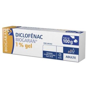 DICLOFENAC BIOGARAN Gel 1 %, boîte 1 tube 100 g