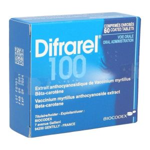 DIFRAREL 100 MG COMPRIME ENROBE B/60